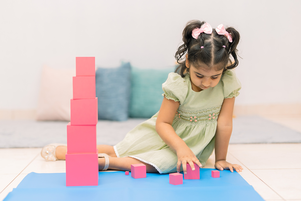 A prepared classroom with materials arranged in sequence